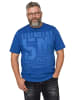 Men Plus Kurzarm T-Shirt in azurblau