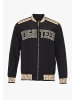 PLUS EIGHTEEN Herren Blouson Mit Logoprint in Schwarz