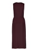 Zero  Etuikleid mit Rippbündchen in Dark Aubergine