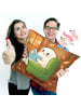 Mr. & Mrs. Panda 40x40 Kissen Gespenst  Buch  Design ohne Spruch in Weiß