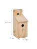 relaxdays Nistkasten-Bausatz in Natur - (B)11,5 x (H)29,5 x (T)17 cm
