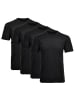 Ragman T-Shirt 4er Pack in Schwarz