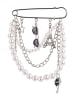 MARC CAIN SPORTS  Brosche mit Perlen und Anhängern in Silber