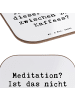Mr. & Mrs. Panda Tischuntersetzer Spruch Innere Ruhe Kaffee mit ... in Weiß