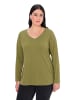Ulla Popken Shirt in avocado grün
