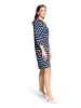 Betty Barclay Jerseykleid mit 3/4 Arm in Blau/Weiß