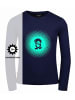 Trollkids Longsleeve "Pointillism" in Marineblau/Minze