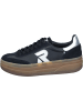 rieker Sneakers Low in schwarz/schwarz/silver