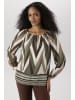 Aniston SELECTED Schlupfbluse in beige-braun-camel-oliv