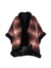 Usha Women Poncho in Orange Mehrfarbig