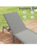 COSTWAY Sonnenliege klappbar in Grau
