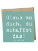 Mr. & Mrs. Panda Deluxe Karte Spruch Schulanfang Glaube mit Spruch in Meeresbrise