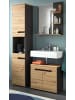 Inn.Furn Badmöbel-Set Eiche, grau 3-teilig 116 cm, Komplettset mit Soft-Close