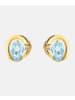 Diamant L'éternel Ohrringe aus 585 Gelbgold mit 1.09 Karat Diamant mit Topas