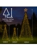 MARELIDA LED Lichterbaum mit Sternspitze funkelnde bernstein LED H: 3,2m