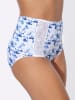 Sieh an! Taillenslip in weiß-marine-bedruckt + marine