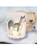 Mr. & Mrs. Panda Outdoor Windlicht Siberian Husky Moment ohne Sp... in Transparent
