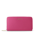 Bologna Leather XL Zip-Around Geldbörse Leder 19 cm hot pink