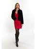 faina Damen Faux Fur Jacke in Schwarz