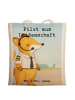 Mr. & Mrs. Panda Jutebeutel Pilot Leidenschaft Design mit Spruch in Weiß