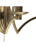 Licht-Erlebnisse Wandlampe (B)32.5 x (H)17 cm in Messing Antik