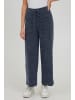 Oxmo Sweathose OXBerenice 21800063-ME Sportive Sweathose mit weitem Bein in Blau
