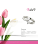 BALIA 333 Weißgold - 8 Karat Damen Ringe Viereck gold Fingerring 54 (17,2)