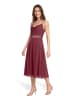 Vera Mont Cocktailkleid mit Wasserfallausschnitt in Deep Dahlia