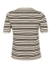 KAFFE curve Strickpullover KClizzy Regular fit in Black/Feather Grey Stripe