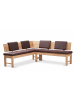 58 aufm Kessel ECKBANKGRUPPE Modern Dyan 4 für 7 Personen Massivholz Wildeiche/Braun
