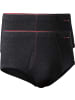 Con-ta Thermo, Baumwolle, Feinripp Thermo-Slip 2er-Pack in schwarz