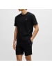 BOSS Waffle T-Shirt in Schwarz