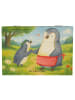 Mr. & Mrs. Panda Box Pinguin mit Kind Design ohne Spruch in Weiß