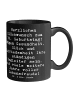 Mr. & Mrs. Panda Kaffeetasse Spruch 78. Geburtstag mit Spruch in Schwarz