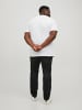 Jack & Jones Logo T-Shirt Plus Size Kurzarm Übergrößen Shirt JJECORP in Weiß