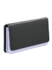 DuDu Geldbörse RFID Leder 17,5 cm in black-lavander