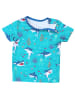Aquarti Baby Jungen Bade-Set Zweiteiliger Badeanzug T-Shirt Hose in türkis