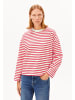 armedangels Langarmashirt Frankaa Marlen Stripe in rot beige