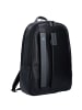 Piquadro Pulse Rucksack Leder 40 cm Laptopfach in black