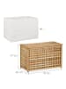 relaxdays Wäschetruhe in Natur - (B)78 x (H)47 x (T)48 cm