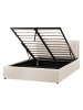 Beliani Doppelbett MONTLAUR in Beige - (W) 149 x (H) 89 x (L) 216 cm