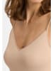 Hanro Spaghetti Top Cotton Seamless in Weiß / beige