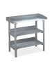 relaxdays Pflanztisch in Grau - (B)92 x (H)86 x (T)42 cm