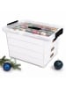relaxdays Weihnachtskugel Aufbewahrungsbox in Transparent - (B)51 x (H)32,5 x (T)38,5 cm