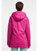 myMo Damen Regenjacke Mit Webpelzfutter in Fuchsiapink