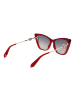 Roberto Cavalli Damen Sonnenbrillen Katzenauge Rot