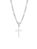 KUZZOI Halskette 925 Sterling Silber Kreuz in Silber