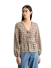 Marc O'Polo DENIM Seersucker-Peplum-Bluse regular in Offwhite