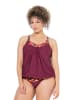 Ulla Popken Bikini in dunkel kirschrot
