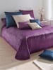 Heine Tagesdecke in violett-burgund